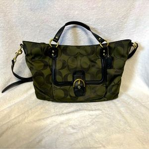 Olive Green COACH Shoulder Bag
